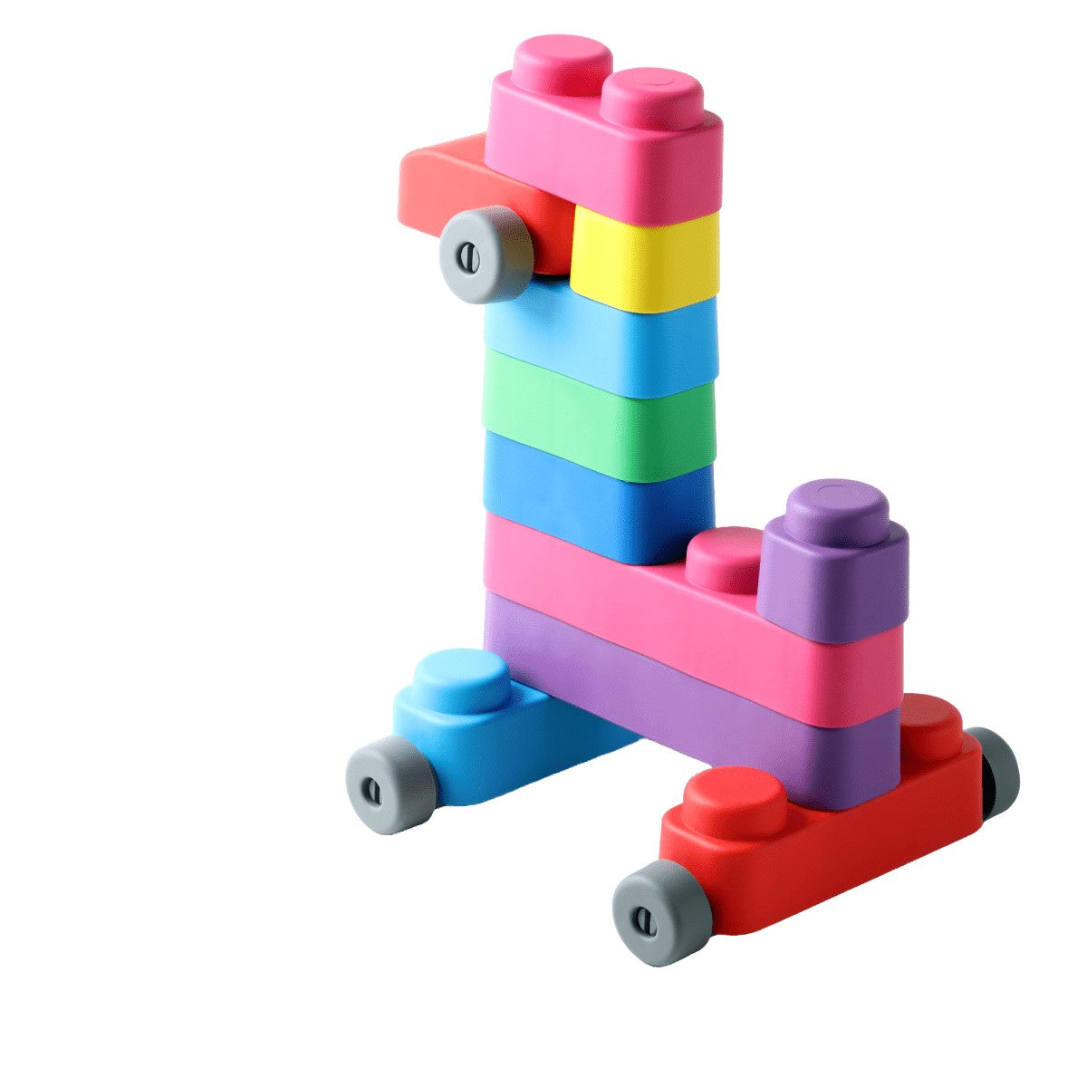Bio Soft Blocks 33 delar med hjul för barn från 6 månader från Gerardo’s Toys