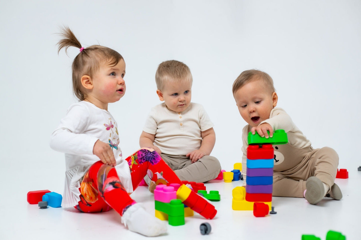 Bio Soft Blocks 33 delar med hjul för barn från 6 månader från Gerardo’s Toys