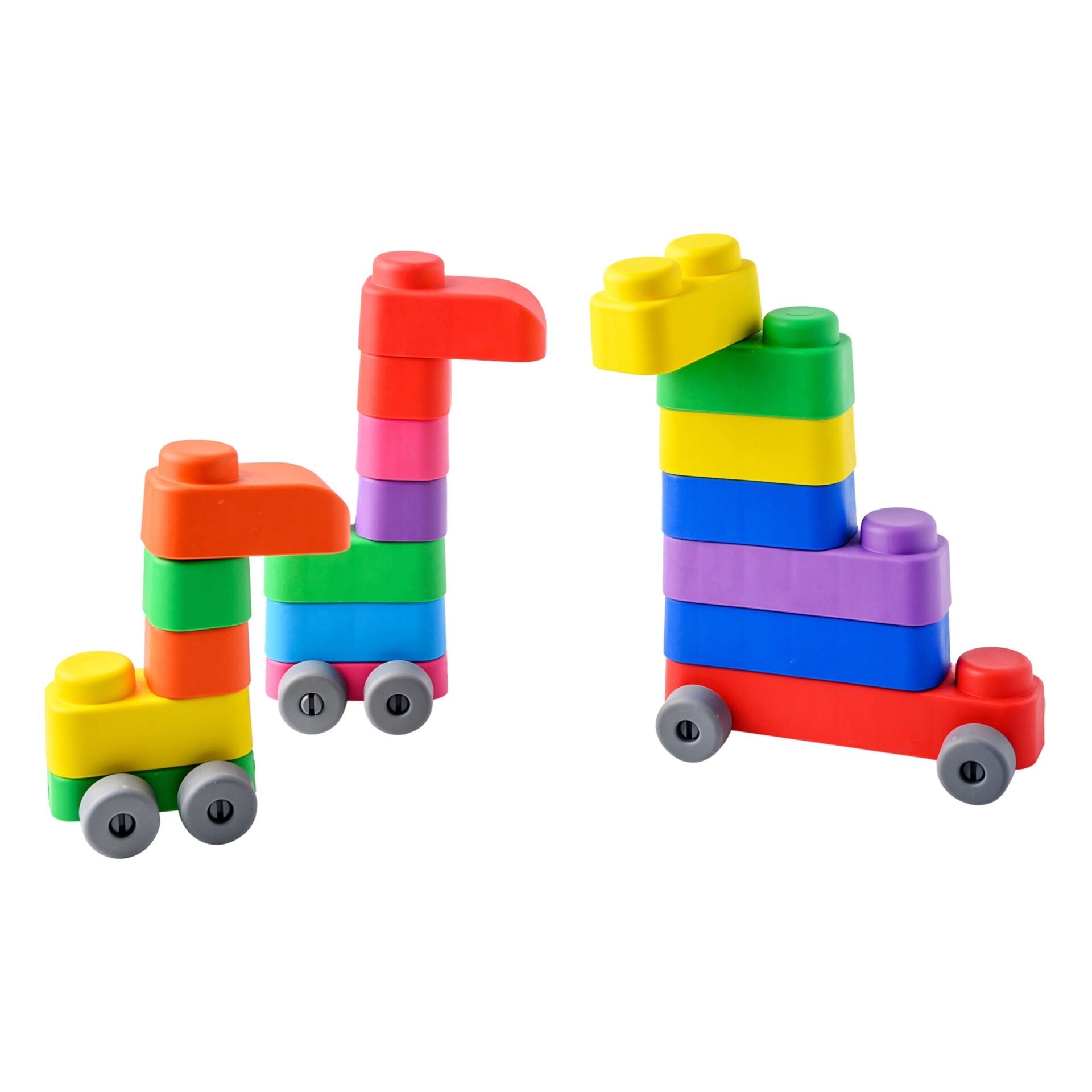 Bio Soft Blocks 33 delar med hjul för barn från 6 månader från Gerardo’s Toys
