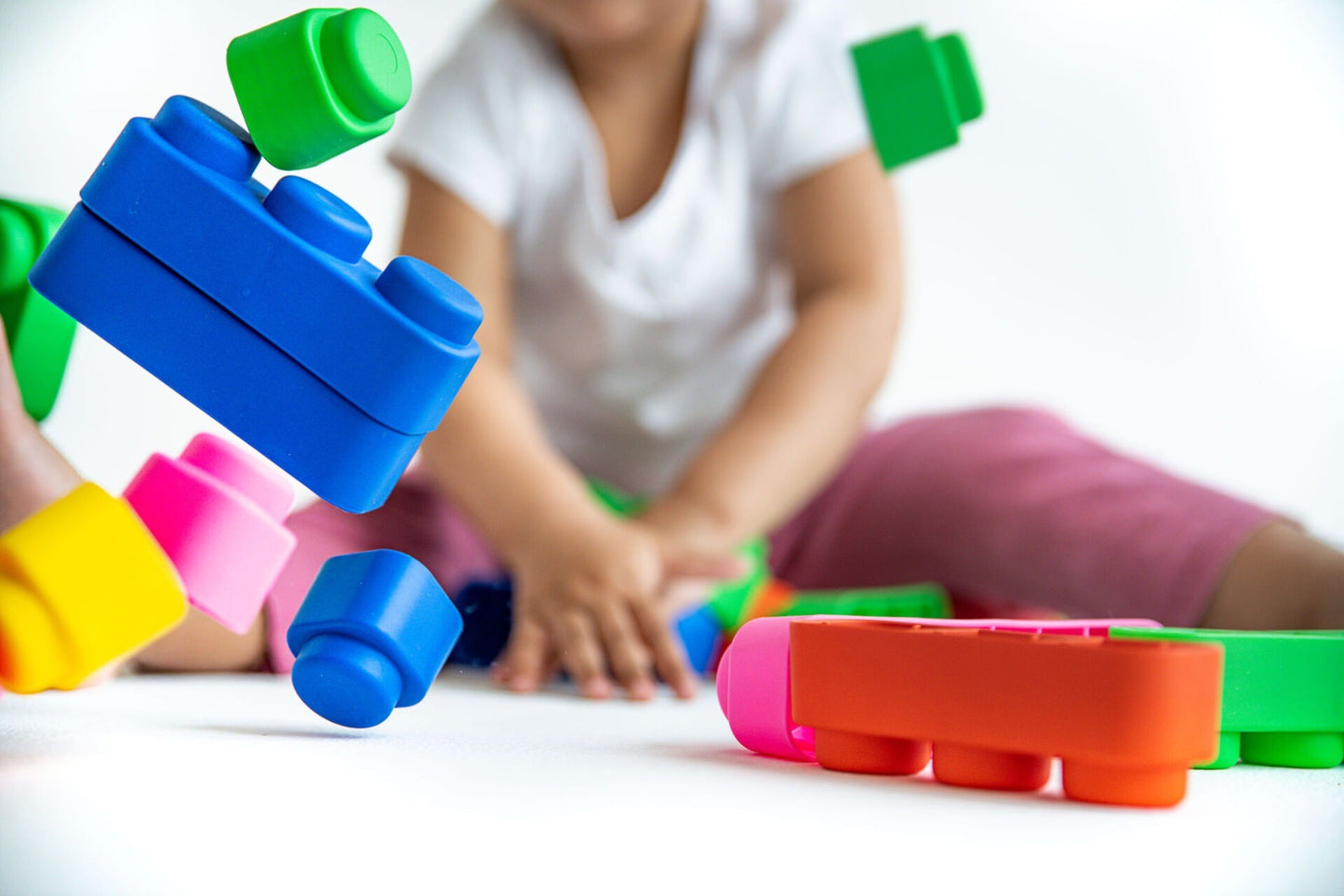 Bio Soft Blocks 33 delar med hjul för barn från 6 månader från Gerardo’s Toys
