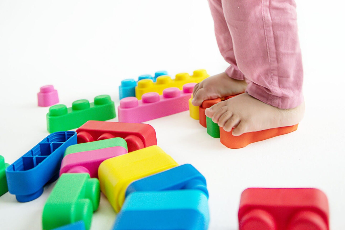 Bio Soft Blocks 33 delar med hjul för barn från 6 månader från Gerardo’s Toys